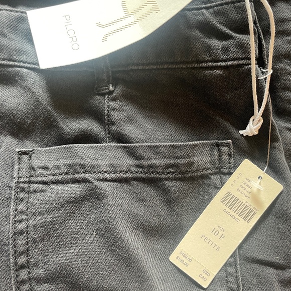 Brand New PILCRO STRAPLESS POLISHED WIDE-LEG DENIM JUMPSUIT - Picture 13 of 13